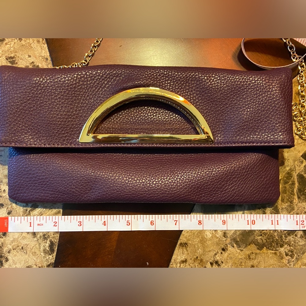 Charming Charlie Purple Clutch